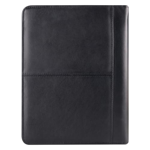 FranklinCovey - FC Signature Ring-Bound Binder for FranklinCovey Planners | Nappa Leather - Zipper Binder (Classic, Black)