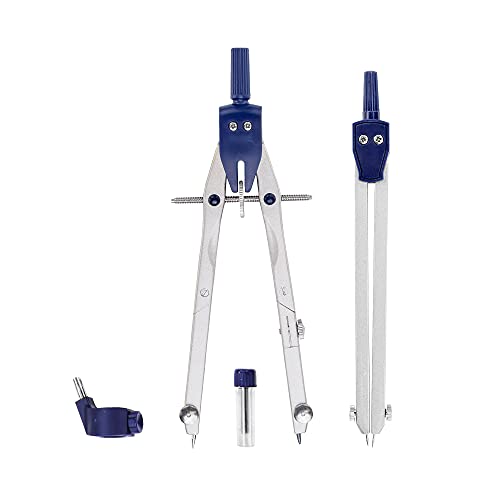 Pacific Arc Quick Speed Bow Compass with 6 inch Divider, Universal Adaptor, 6 inch Break Leg, and Replacement Lead.