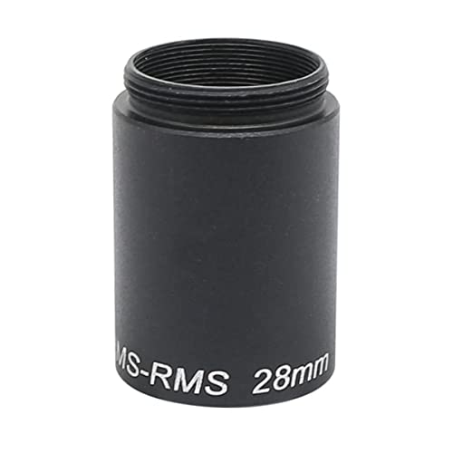 Microscope Accessories Kit Microscope Objective Adapter Ring-Objective Parfocal Length Extension Ring Outer Inner RMS Thread Extenders 12mm 15mm 18mm 28mm Microscope Slides(Total Length 32 mm)