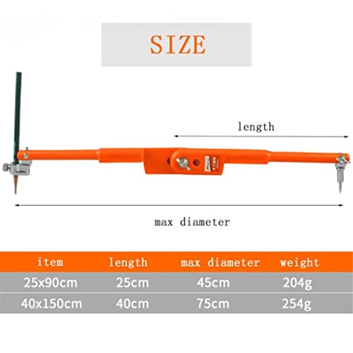 45 Steel Circular Marking Scribe Wood Working Drawing Compass Tool Woodworking Compasss Design Layout(45cm*125cm)