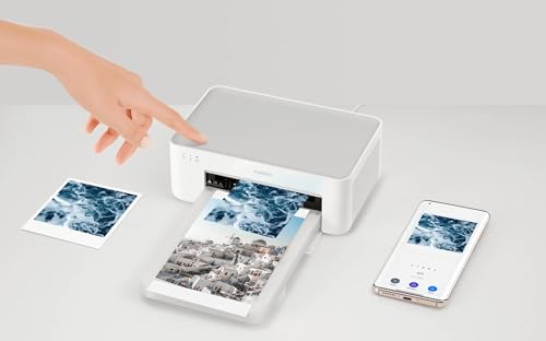 XIAOMI Instant Photo Printer 1S Set - Desktop Photo Printer, High-Resolution Image Quality, 6-inch/3-inch Photographic Paper and Ribbon Set, Instant Printing from Smartphone or Computer