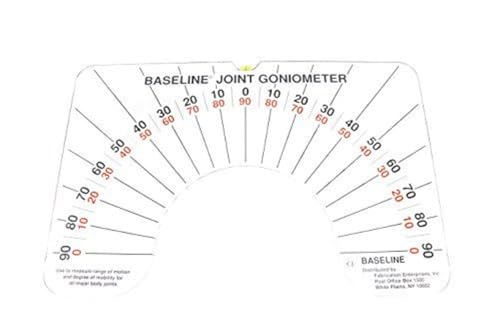 Baseline 12-1076 Large Joint Arthrodial Protractor Goniometer, Cervical Rotation