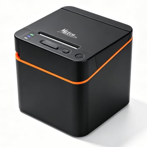MR.BOSS 2" 1/4 Cloud Receipt Thermal Printer for iOS POS Software Cash Register with Cloud Bluetooth WiFi USB for Supermarket Restaurant Coffee Retail iPad iPhone