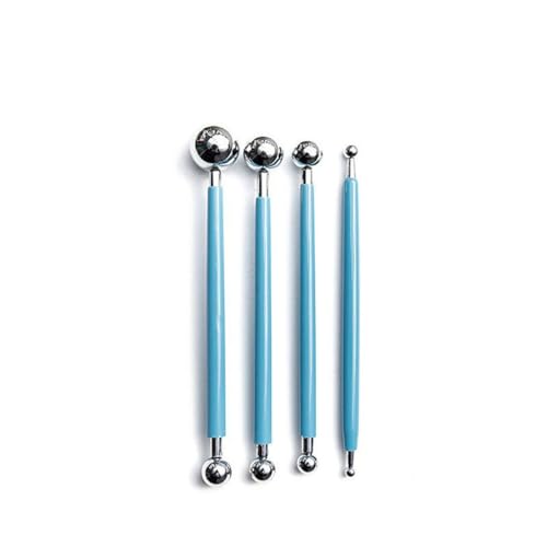 UOHLCX Clay Tools 24-piece Acrylic Plate Rod Indentation Point Drill Pen Pellet Polymer
