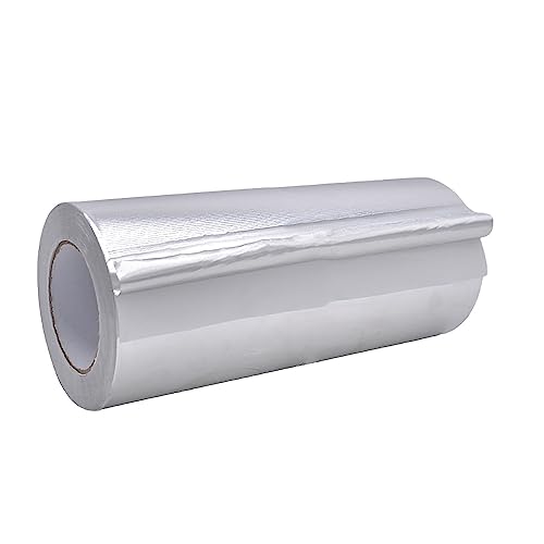 WOD Aluminum Foil Tape - 12 inch x 50 yd. Heat Shield Reflective Sealant Tape - Ideal for HVAC, Duct, Pipe, and Metal Insulation and Repair Home or Business Uses AFTR36