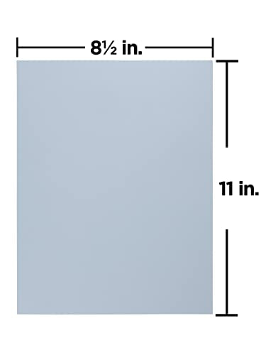 JAM PAPER Matte 100lb Cardstock - 8.5 x 11 Coverstock - 216 gsm - Baby Blue - 250 Sheets/Ream