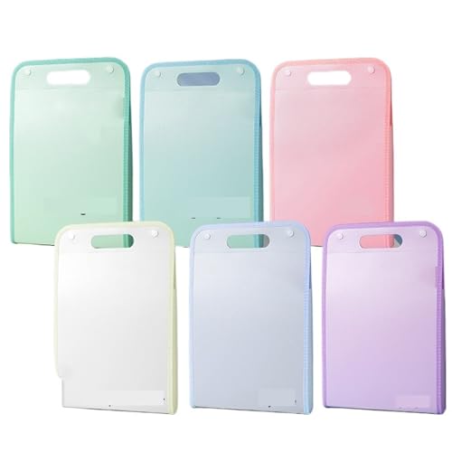 4pcs A4 Expanding File Folder Large Capacity Multi-Layer Organizer for Handheld Use
