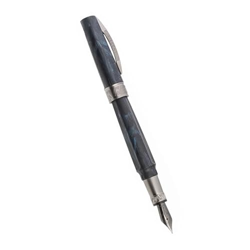 Mythos Poseidon Fountain Pen - Deep Sea Blue Resin by Visconti