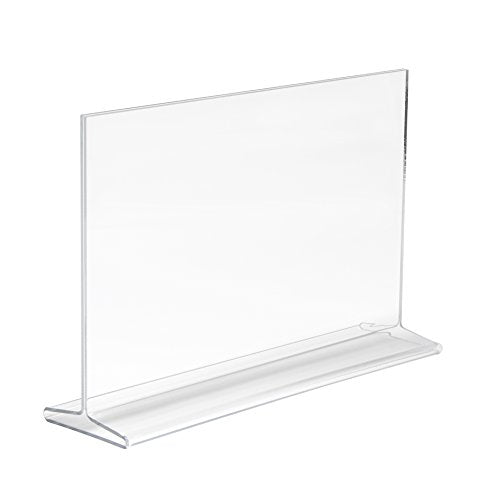 Econoco Acrylic Top Load Sign Holder, 11" Width x 7" Height 24 Pack