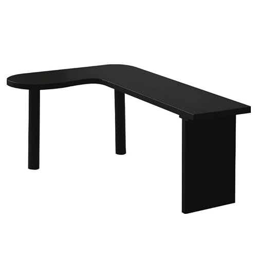 XIXSERTHIA Computer Desk Corner Study Desk Solid Wood Computer Desk Desktop Home Corner Writing Desk Bedroom Simple Desk Workbench Office Desks(Large,160 * 100 * 75cm)