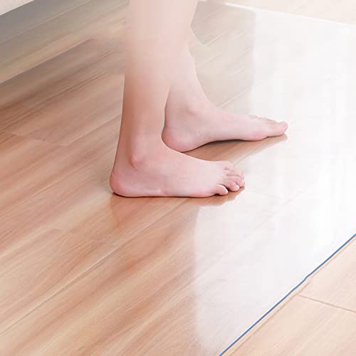 MLYYJH Floor Protection Mat Office Chair Underlay Extra Large Clear Plastic Carpet Runner - 1.5mm Thick Heavy Duty Waterproof Chair Mat for Hardwood Floors