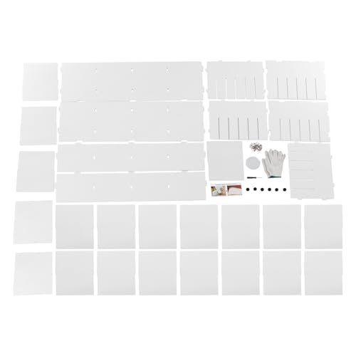 Literature Organizer, 24 Compartments Mail Sorter, Office Mailbox, PVC Adjustable Literature & Paper Organizer for Classroom Home Office Studio,White