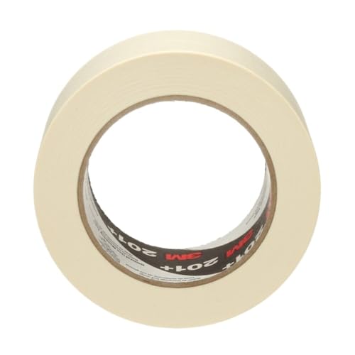 3M Masking Tape, 48 mm W x 55 m L, 4.4 mil Thick, Tan, Rubber Adhesive, 24 PK 201+ - 1 Each