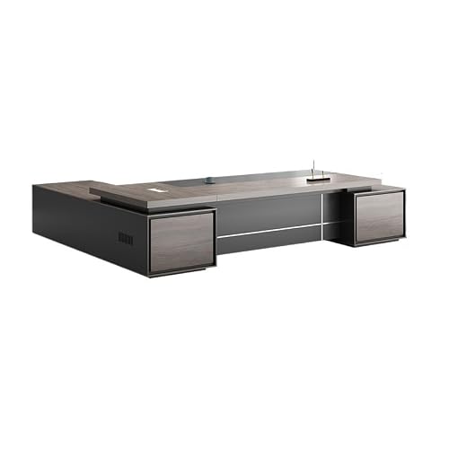 LINKIO Home Office Desks Boss Modern Large Desk President Manager Supervisor Desk Single Office Furniture Computer Table Desk(2.2m)