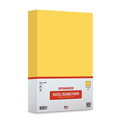 Goldenrod 8.5 x 14" Legal Size Pastel Light Color Paper | 1 Ream of 500 Sheets