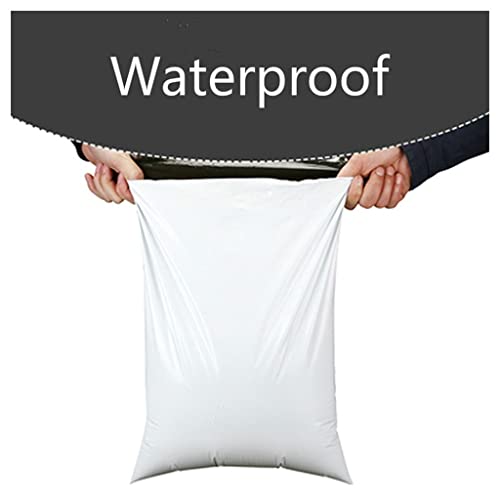 EVANEM White Courier Bag Express Envelope Storage Bags, for Mailing Bags Self Adhesive Seal PE Plastic Pouch Packaging 50pcs(50x60cm 50pcs)