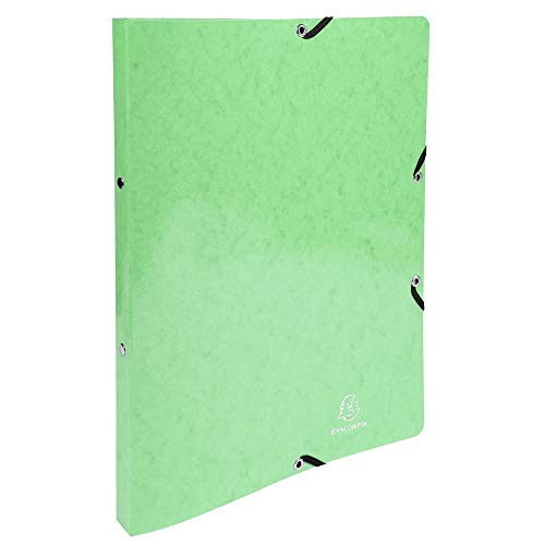 Exacompta - Ref 54829E - Iderama Elasticated Ring Binder - 320 x 250mm in Size, Suitable for A4 Documents, 2 Rings, 20mm Spine, 15mm Rings - Assorted Colours (Pack of 20)