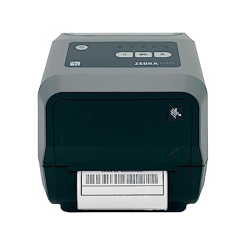 ZEBRA ZD620t 300 dpi Thermal Transfer Desktop Printer - Ethernet, Bluetooth, Serial, USB Connectivity - 6 IPS, Print Width 4 in, ZD620 Barcode Label Printer - ZD62043-T01F00EZ YKGAV