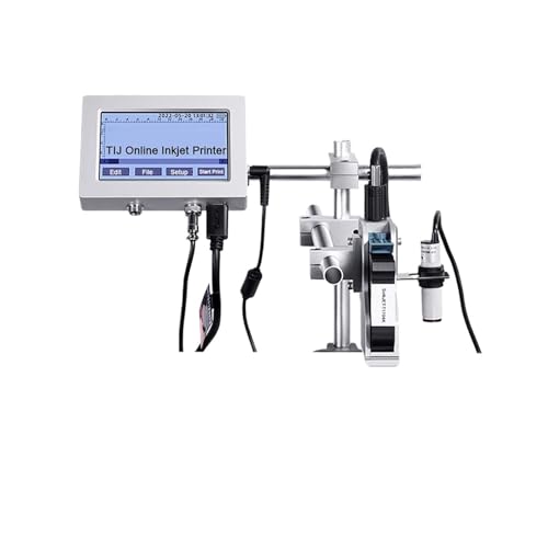 HFISWSAI 1set Touch Screen Online Inkjet Printer12.7mm(1 Printer 1 Ink,US Plug)