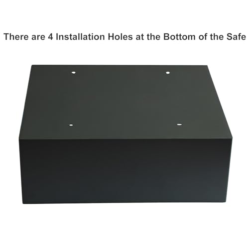 XRRJFYH Hotel Safe Box Small Floor Safe Security Box with Digital Code Hidden Safebox with Key Lockbox(40x35x18cm/16x14x7in)