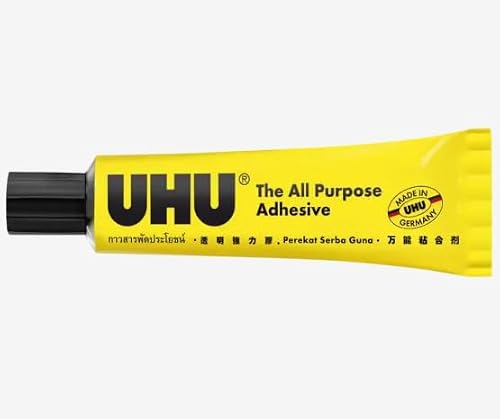 UHU Multi Purpose Transparent Adhesive Solvent Free 20 ML Pack of 20, 37995- NO: 12