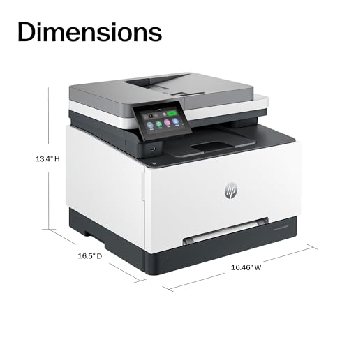 HP Color LaserJet Pro MFP 3301fdw Wireless All-in-One Color Laser Printer, Office Printer, Scanner, Copier, Fax, ADF, Duplex, Best-for-Office (499Q5F)