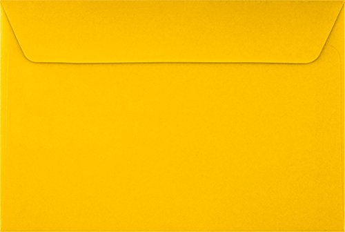 LUXPaper 6 x 9 Booklet Envelopes | Sunflower Yellow | 80lb. Text | 250 Qty