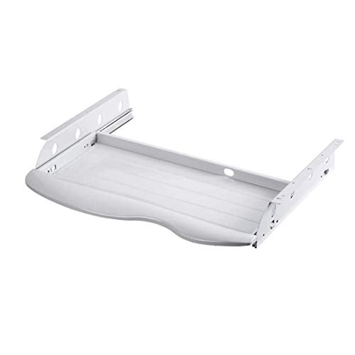 AUGUSE Keyboard Tray Drawer, Keyboard Platform Keyboard Sliding Platform, Under Desk Computer Keyboard and Mouse Drawer Ergonomic Stand, Pull-Out Tray Wrist Rest Extender (Color : White, Size : 1)