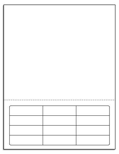Next Day Labels - Integrated Laser Form with Label Combination (2-1/2" x 3/4" | 12 Labels | Case of 1500)