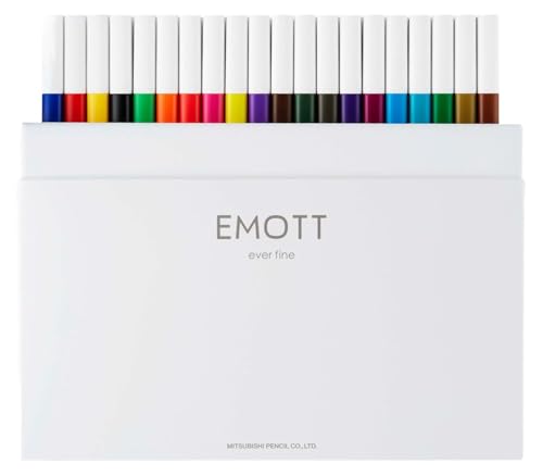 Emott Fineliner Pen Set #1, 40-Colors, Assorted