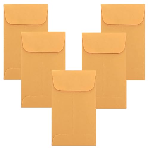 500 Dronka Envelope, #7 Coin/Cash/Small Parts Envelope, 3-1/2" X 6-1/2", Sturdy 24lb. Kraft Paper, Strong Gum Flap, 500/Box