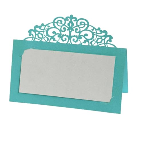 Name Tent Table Cards 200Pcs Vintage Flower Laser Cut Table Name Place Cards Lace Name Message Setting Card Wedding Birthday Party Favor Decoration(Yellow)
