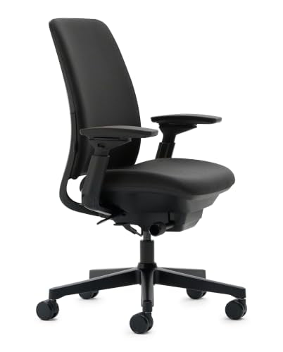 Steelcase Amia Office Chair, Most Comfortable Sit, Buzz2 Black Fabric