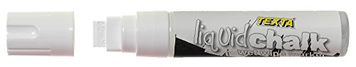 TEXTA 0388220 LIQUID CHALK MARKER, WET WIPE WHITE