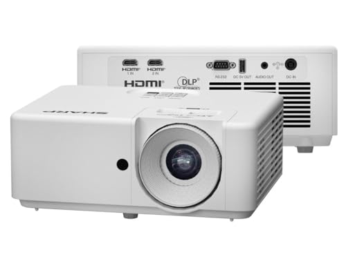 Sharp XP-M401H-W DLP Projector - 16:9 - Floor Mountable, Ceiling Mountable, Portable - 1920 x 1080 - 1080p - 20000 Hour Normal Mode - Full HD - 50,000:1 - 40"