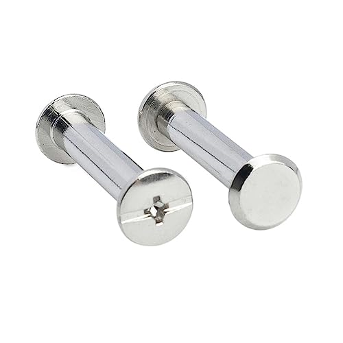 CekoCk 10sets D4 D5 Leather Bag Belt Photo Scrapbook Album Book Post Binding Screw Nail Rivet Bolt 304 Stainless Steel (Color : 6mm, Size : D5(M4) 10 Sets) (Color : 5mm, Size : D5(M4) 10 Sets)