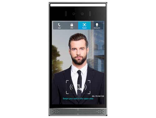 Fanvil i68 Face Recognition SIP Video Door Phone with 8" Touchscreen, HD Camera, IP66/IK07 Waterproof, PoE, RFID Access Control, Wi-Fi, Bluetooth