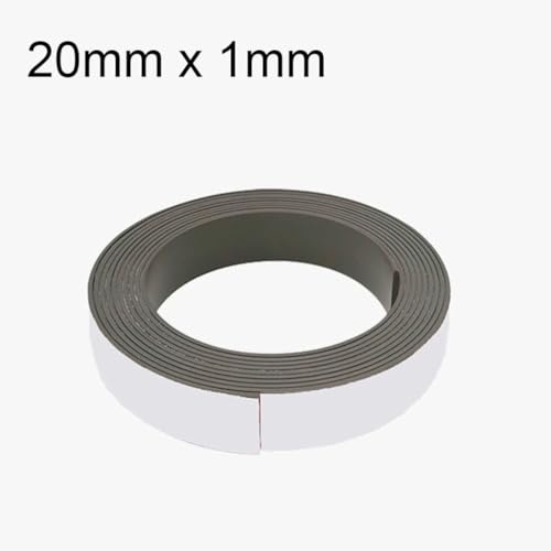 YTCEZ 1-10 Meter Self Adhesive Rubber Magnet Strip 10 * 1 15 * 1 20 * 1 30 * 1mm Tape Rubber Refrigerator Flexible Magnetic Strip for Home(W 30MM X T 1MM,10Meter)