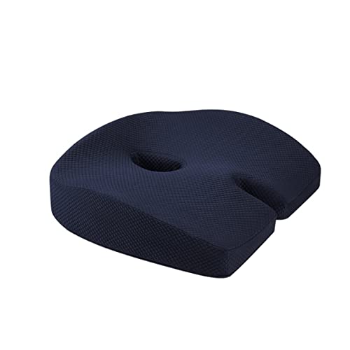 Feilx Comfort Seat Cushion - Memory Foam Firm Coccyx Pad - Tailbone, Sciatica, Lower Back Pain Relief - Contoured Posture Corrector for Car,Home,Office (Color : A)