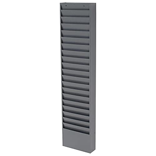 Global Industrial Steel Medical Chart Hanging Wall File Holder, 20 Pockets