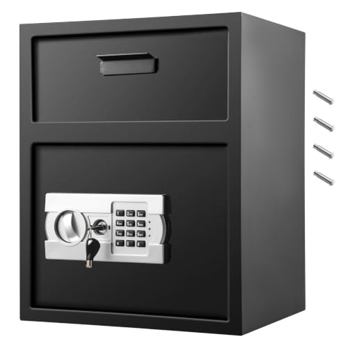 Digital Drop Safe 1.7 Cu Ft Wall Mount Carbon Steel Electronic Lock