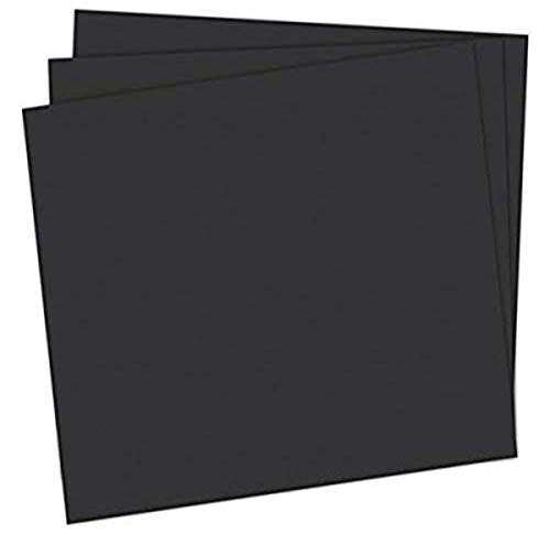 School Smart Railroad Poster Board Paper, 22 x 28 Inches, 4-Ply, Black, Pack of 25