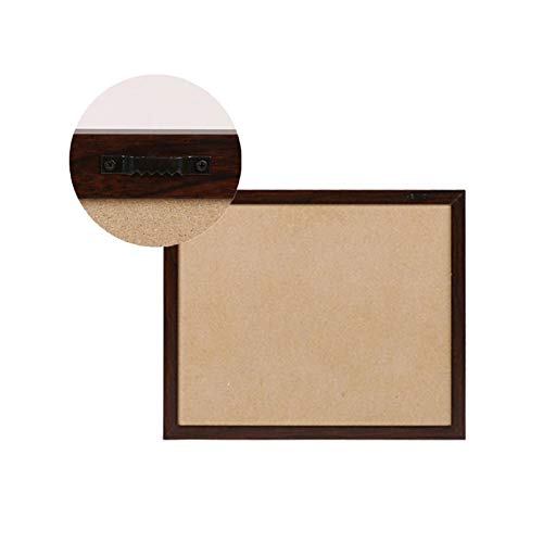 uhyOHF Whiteboard Dry Erase Calendar Cork Combination Board Monthly Planner Message Memo Brown Wooden Frame 21 X 18 Inches(