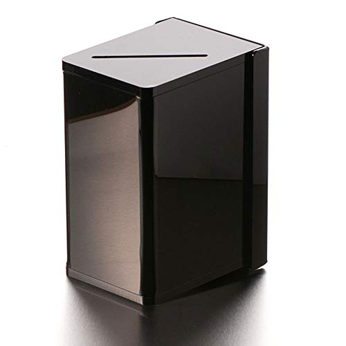 Black Wall Mount Tip Box, 4-1/4W x 7-3/4H x 6D