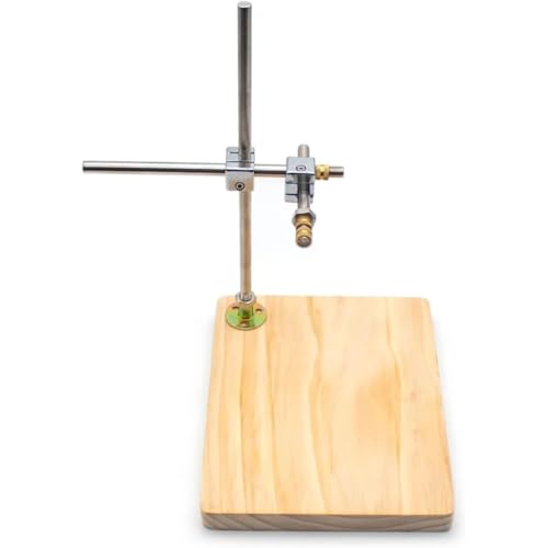 Yidubid Clay Sculpture Armature Support Kit Pipe Bracket Clay Stand Holder with Wooden Base for Sculpting Models and Statues Silver,1
