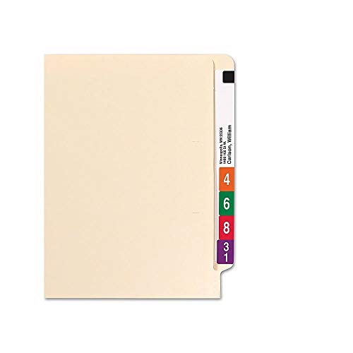 Staples End-Tab File Folder, Letter Size, Manila, Reinforced, 250/Box