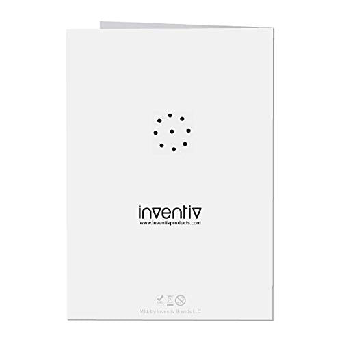 8 Pack, Inventiv 30 Second Recordable DIY Greeting Card, Voice Recorder Module, Blank White/Apply Custom Design Artwork