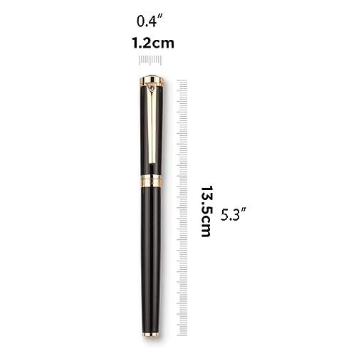 EYPKPL delicate Nib Pen Classic Fountain Pen Metal Smooth Writing Pen Smooth Writing Calligraphy Pen Office Supplies Boxed Gift Pens portable