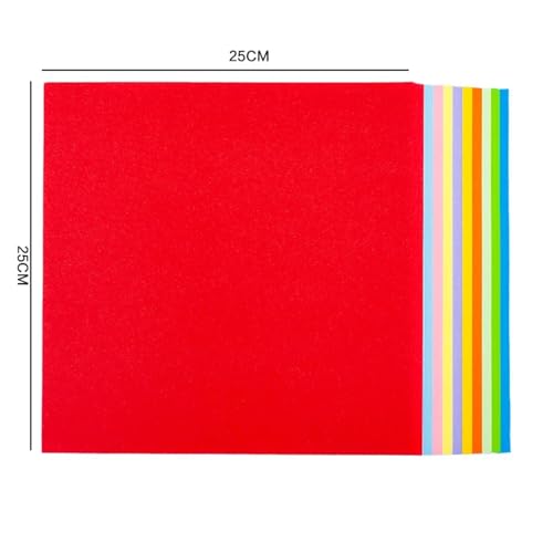 Colored Cardstock 500Pcs Double Sided Folding Origami Paper Scrapbooking Materialle Cardstock For Card Making Wish DIY Jewelry Tools(25cmx25cm)
