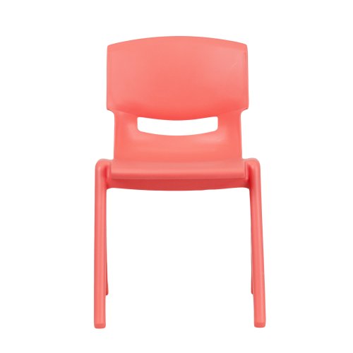 Flash Furniture Whitney 5 Pack Red Plastic Stackable School Chair with 13.25'' Seat Height